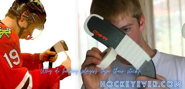 Why do hockey players tape their sticks