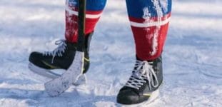 Hockey Achilles Cut-Resistant Skate Socks Youth Large 
