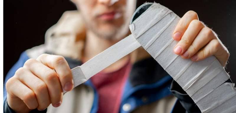 How to tape a hockey stick blade