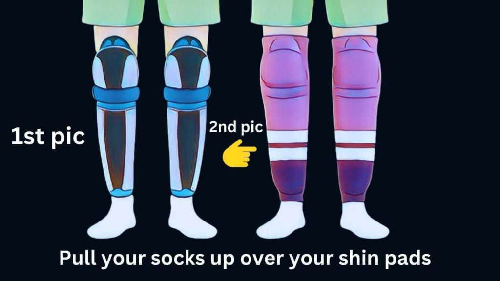 how do hockey players keep their socks up